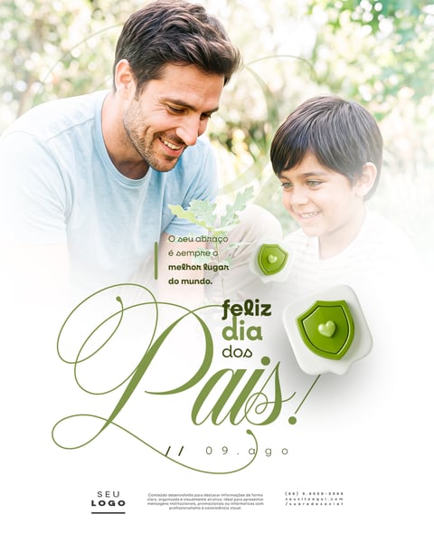 DIA DOS PAIS 09 DE AGOSTO SOCIAL MEDIA PSD EDITÁVEL 8