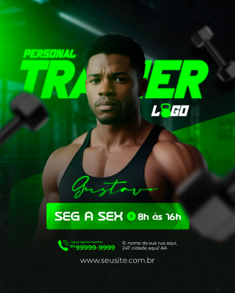 ACADEMIA PERSONAL TRAINER CONTRATADO HORÁRIO  SOCIAL MEDIA PSD
