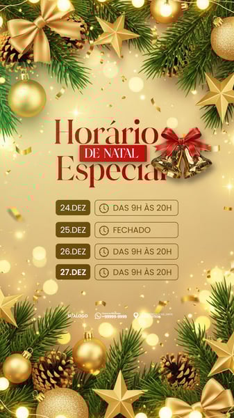 feliz natal horario