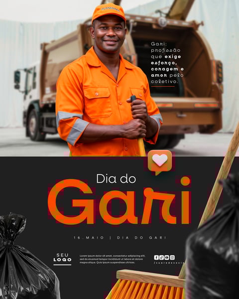 DIA DO GARI 16 DE MAIO SOCIAL MEDIA FEED EDITÁVEL