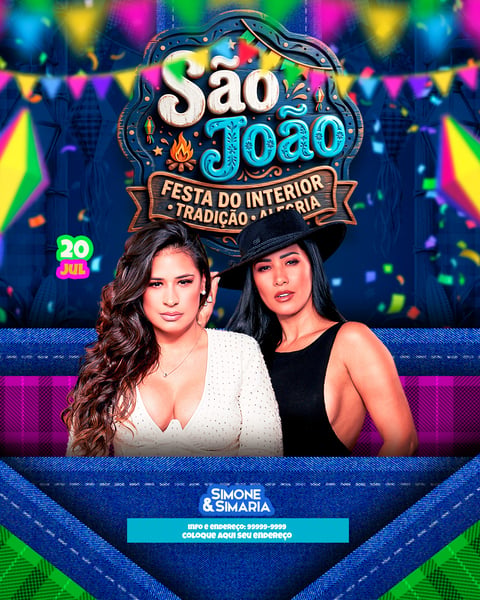 FLYER PARA EVENTOS DE SÃO JOÃO 02 FEED
