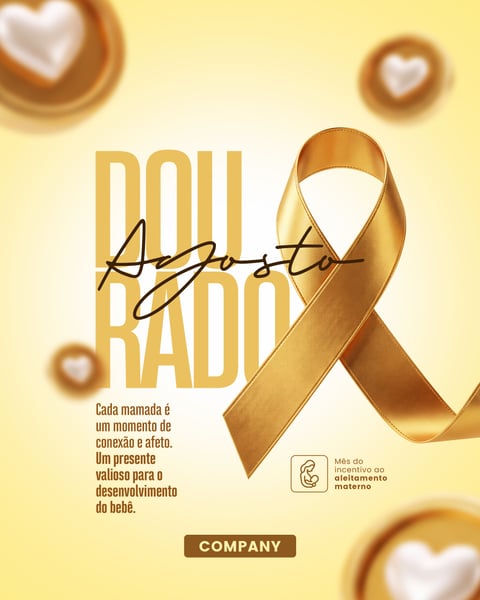 AGOSTO DOURADO MÊS DO ALEITAMENTO MATERNO SOCIAL MEDIA PSD EDITÁVEL 05