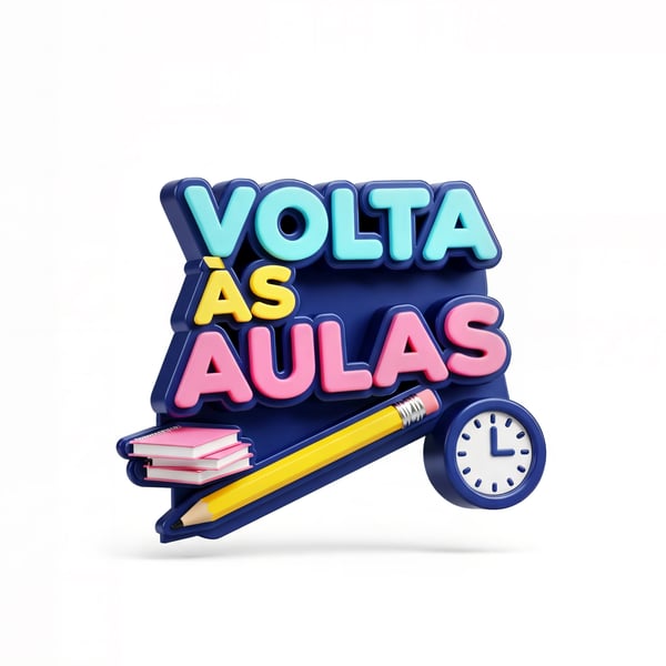SELO 3D PARA CAMPANHA PUBLICITARIA PARA ESCOLAS, VOLTA AS AULAS-17