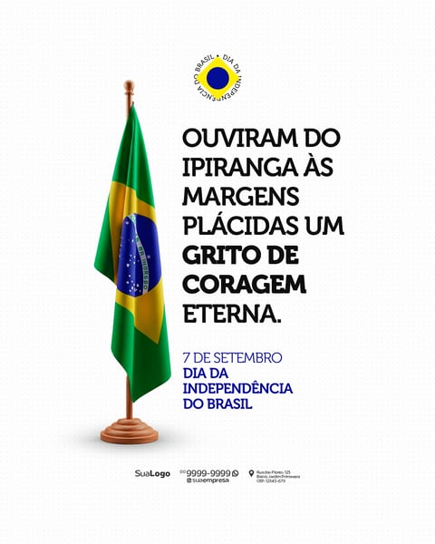 INDEPENDÊNCIA DO BRASIL 07 DE SETEMBRO SOCIAL MEDIA PSD EDITÁVEL 10