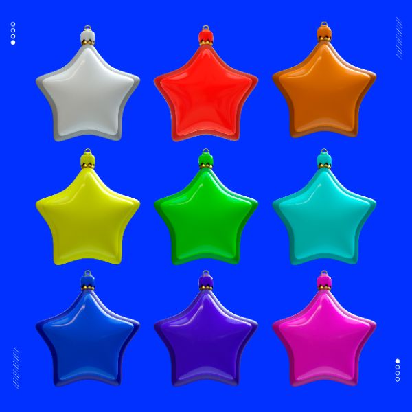 PACK 3D ICON ESTRELA DE NATAL
