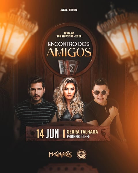 FLYER EVENTO ENCONTRO DOS AMIGOS FEED