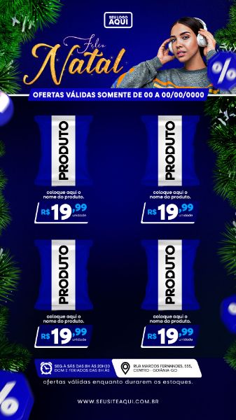 STORY | TABLÓIDE | FOLHETO | FELIZ NATAL | PSD EDITÁVEL