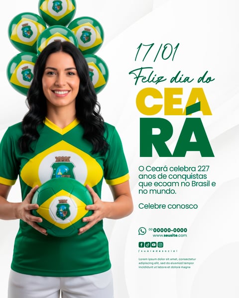 ANIVERSÁRIO DO ESTADO DO CEARÁ 17 DE JANEIRO SOCIAL MEDIA PSD EDITÁVEL 6