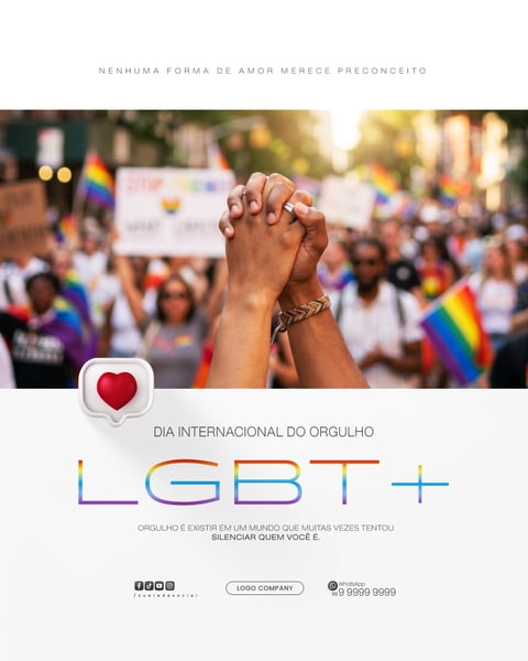 DIA INTERNACIONAL DO ORGULHO LGBT ARTE SOCIAL MEDIA PSD EDITÁVEL 4