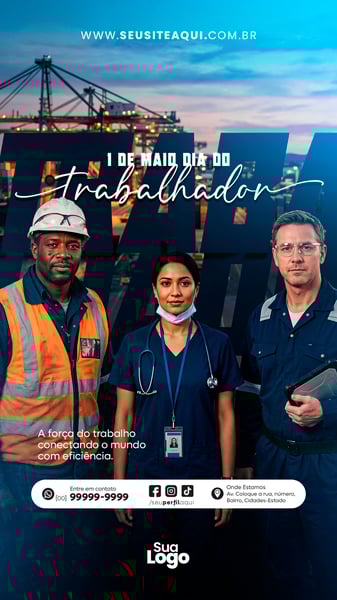 STORY 1 DE MAIO DIA DO TRABALHO SOCIAL MEDIA PSD EDITÁVEL 10