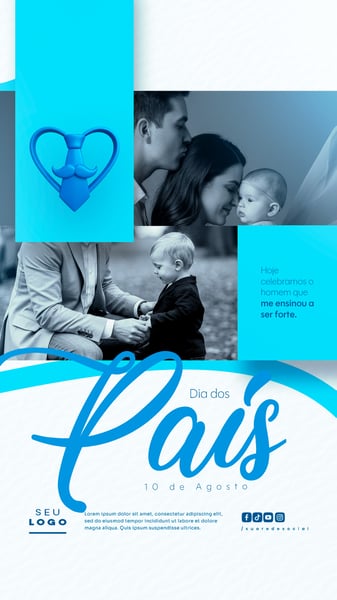 DIA DOS PAIS AGOSTO SOCIAL MEDIA POST EDITÁVEL STORY 13