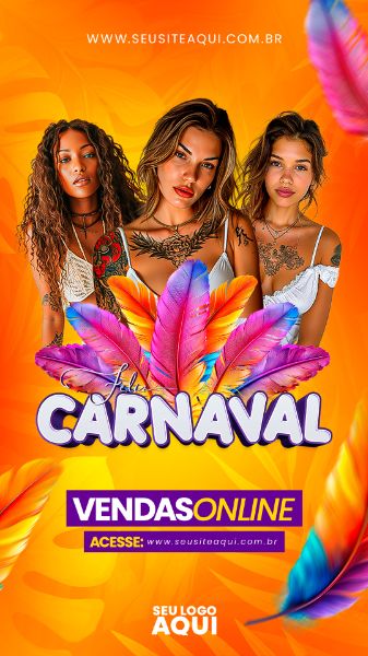 STORY - CARNAVAL | CARNIVAL | FESTA | PSD EDITÁVEL