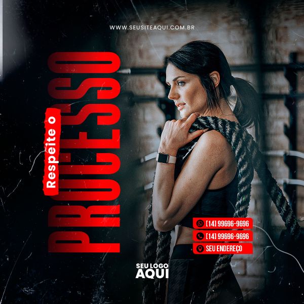 ACADEMIA - CROSS FIT - FITNESS | SOCIAL MEDIA | PSD EDITÁVEL