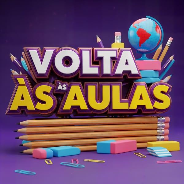 SELO 3D PARA CAMPANHA PUBLICITARIA PARA ESCOLAS, VOLTA AS AULAS-07
