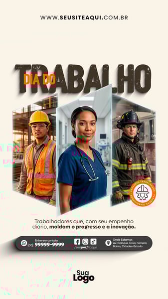 STORY 1 DE MAIO DIA DO TRABALHO SOCIAL MEDIA PSD EDITÁVEL 5