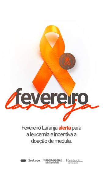 STORY FEVEREIRO LARANJA SOCIAL MEDIA PSD EDITÁVEL 11