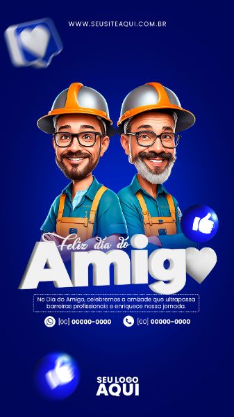 STORY - FELIZ DIA DO AMIGO | SOCIAL MEDIA | PSD EDITÁVEL