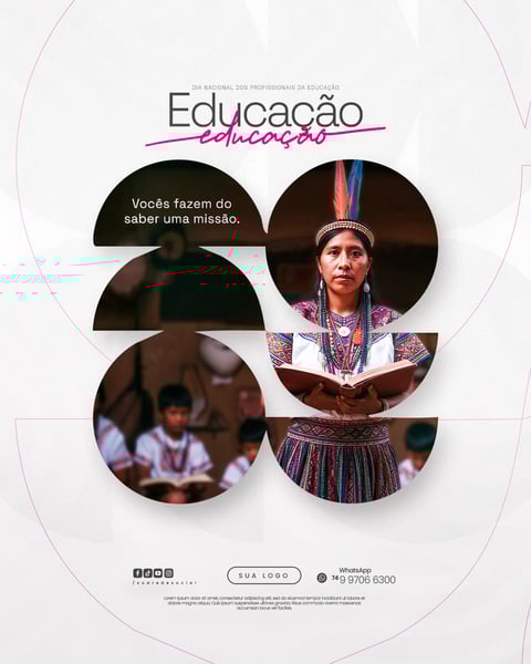 DIA NACIONAL DOS PROFISSIONAIS DA EDUCAÇÃO 06 DE AGOSTO FLYER SOCIAL MEDIA PSD EDITÁVEL 8