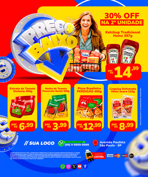 ENCARTES SUPERMERCADO E COMÉRCIO REDES SOCIAIS