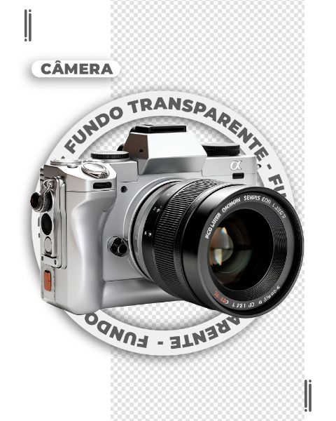 MÁQUINA FOTOGRÁFICA | IMAGEM SEM FUNDO | PNG | PSD EDITÁVEL