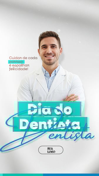 DIA DO DENTISTA 25 DE OUTUBRO SOCIAL MEDIA PSD EDITÁVEL