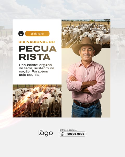 SOCIAL MEDIA 15 DE JULHO DIA NACIONAL DO PECUARISTA