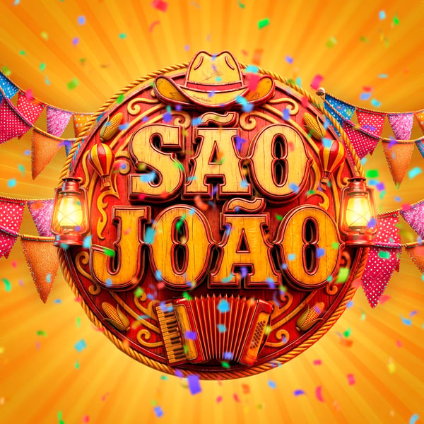 SELO 3D PARA EVENTOS DE SÃO JOÃO MODELO 04