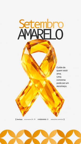 SETEMBRO AMARELO CONSCIENTIZAÇÃO PREVENÇÃO SUICÍDIO PSD 5