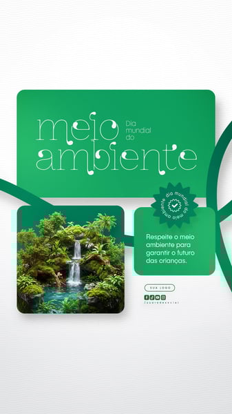 05 DE JUNHO - DIA MUNDIAL DO MEIO AMBIENTE SOCIAL MEDIA PSD EDITÁVEL