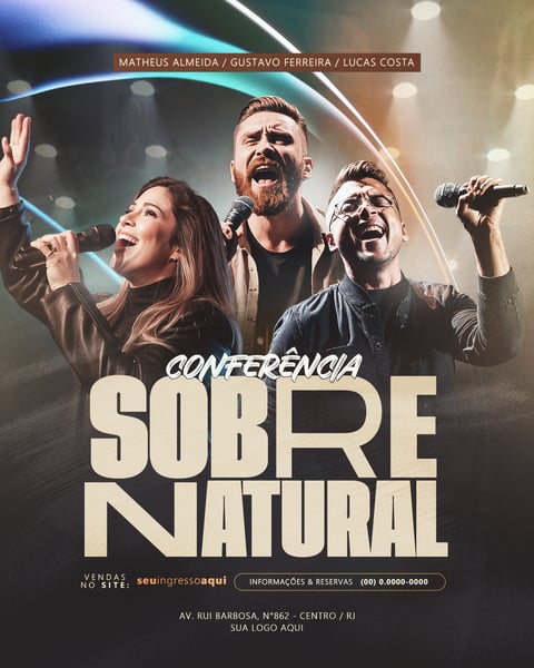 WEQ FLYER GOSPEL CONFERÊNCIA SOBRENATURAL