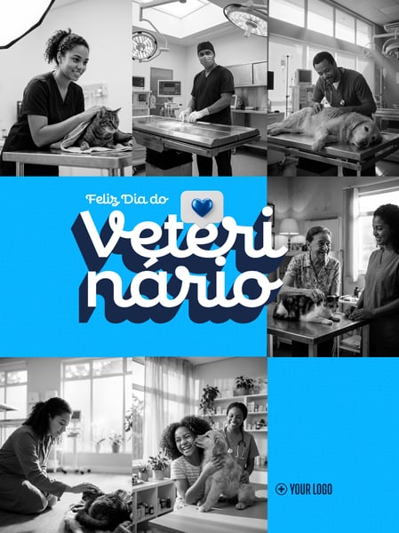 SAÚDE ANIMAL HOMENAGEM VETERINÁRIO SOCIAL MEDIA FLYER PSD EDITÁVEL