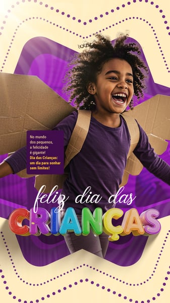 FELIZ DIA DAS CRIANÇAS 12 DE OUTUBRO STORY SOCIAL MEDIA PSD EDITÁVEL 03