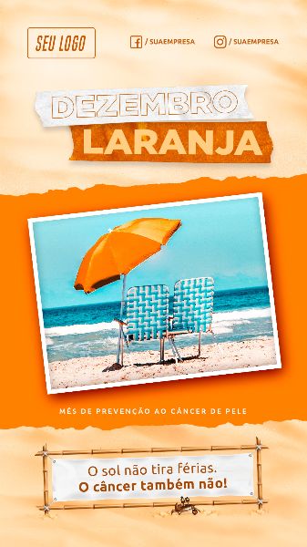 O SOL NÃO TIRA FÉRIAS DEZEMBRO LARANJA