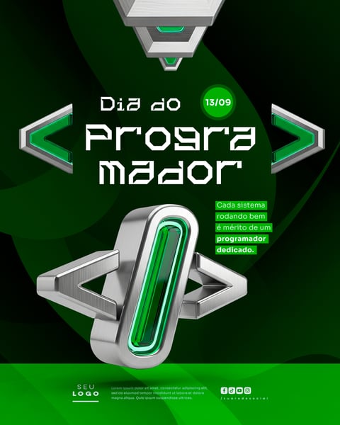 DIA DO PROGRAMADOR 13 DE SETEMBRO SOCIAL MEDIA PSD EDITÁVEL 6