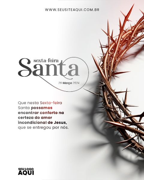 STORY - SEXTA FEIRA-SANTA | SEMANA SANTA | PSD EDITÁVEL