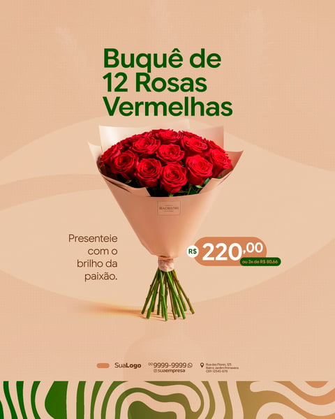 COLEÇÃO FLORICULTURA ANÚNCIO LOJA DE FLORES SOCIAL MEDIA PSD EDITÁVEL 3