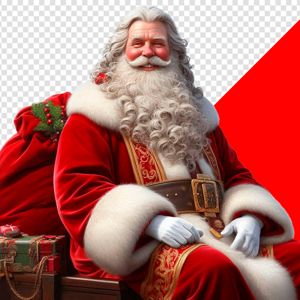 IMAGEM DE PAPAI NOEL SEM FUNDO