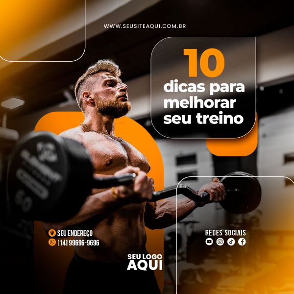 ACADEMIA - CROSS FIT - FITNESS | SOCIAL MEDIA | PSD EDITÁVEL