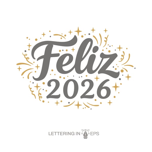LETTERING FELIZ ANO NOVO 12