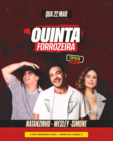 FLYER EVENTO SHOW PSD EDITÁVEL