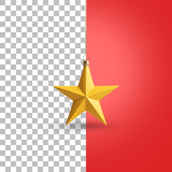 ESTRELA DE NATAL PSD EDITÁVEL