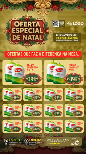 ENCARTE OFERTA ESPECIAL DE NATAL STORY PSD EDITÁVEL