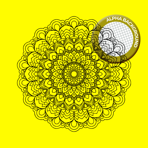 ELEMENTO MANDALA PARA COMPOSIÇÃO PNG TRANSPARENTE SEM FUNDO