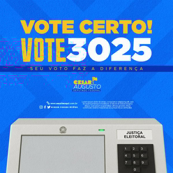 CAMPANHA POLÍTICA DEPUTADO FEDERAL 9