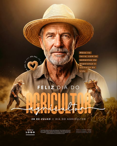 DIA DO AGRICULTOR 28 DE JULHO SOCIAL MEDIA PSD EDITÁVEL 4