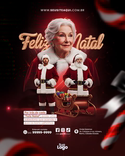 FEED FELIZ NATAL BOAS FESTAS DEZEMBRO SOCIAL MEDIA PSD EDITÁVEL 7