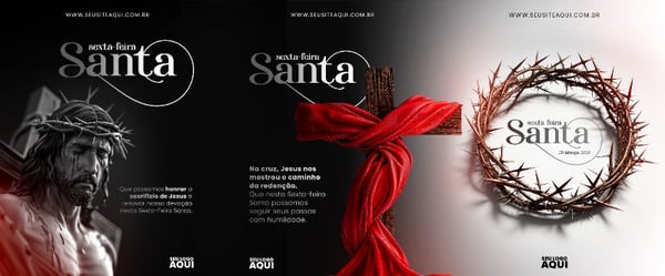 CARROSSEL VERTICAL - SEXTA FEIRA-SANTA | SEMANA SANTA | PSD EDITÁVEL