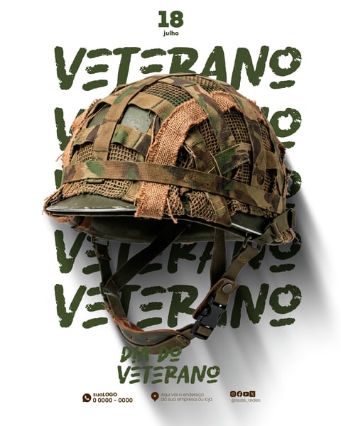 CAPACETE MILITAR DIA DO VET leVETANO 18 DE JULHO PSD PREMIUM