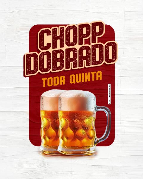 SOCIAL MEDIA - BAR E PETISCARIA - CHOPP DOBRADO