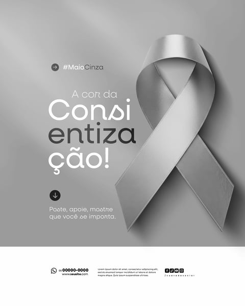RAA MAIO CINZA CAMPANHA DE SAÚDE CÂNCER NO CÉREBRO TAMBÉM PRECISA DE VISIBILIDADE FEED (3)